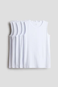 Lot de 5 débardeurs en coton