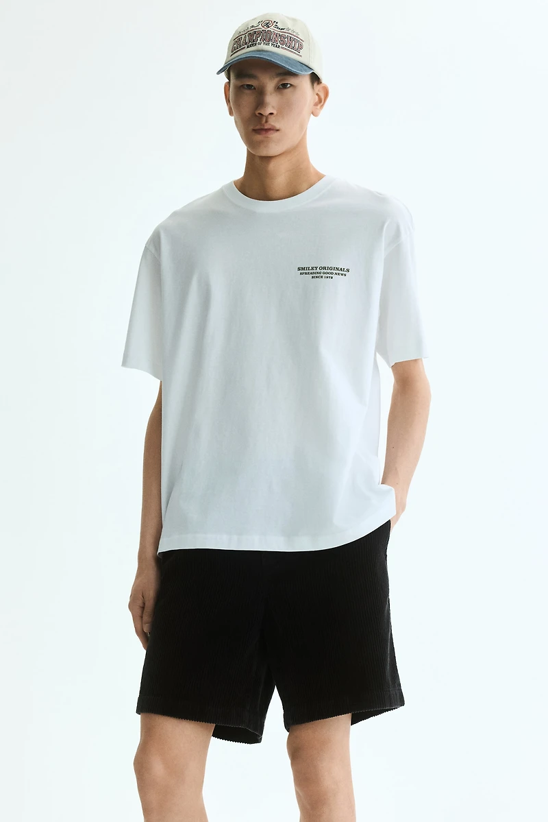 Loose-Fit Corduroy Shorts