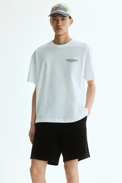 Loose-Fit Corduroy Shorts