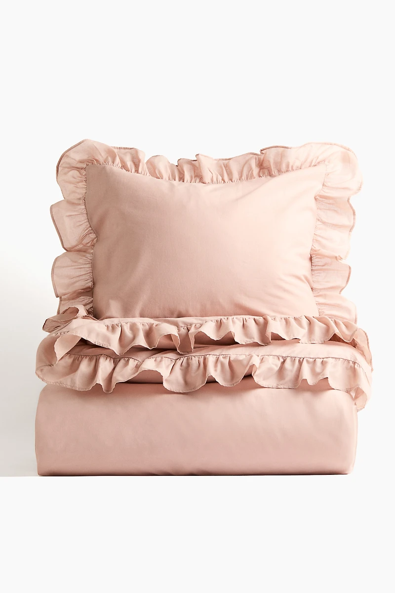 Flounced Single Duvet Cover Set