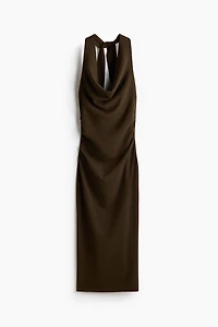 Draped Halterneck Dress