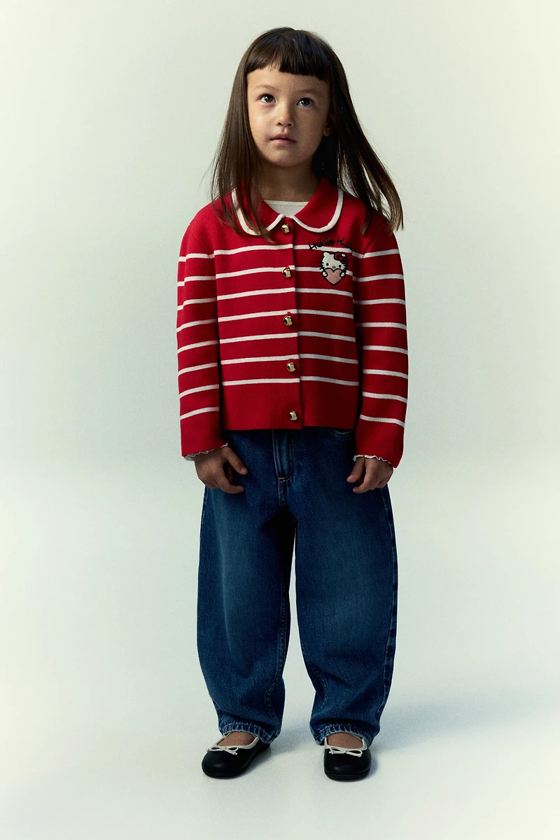 Cardigan en tricot avec détail brodé