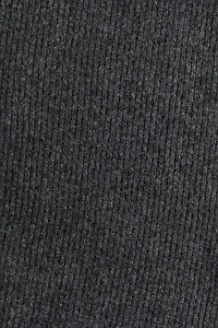 Rib-Knit Mock Turtleneck Dress