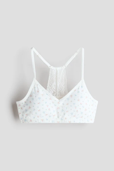 Lace-Detail Crop Top