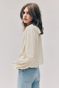 Ruffle-Trimmed Blouse