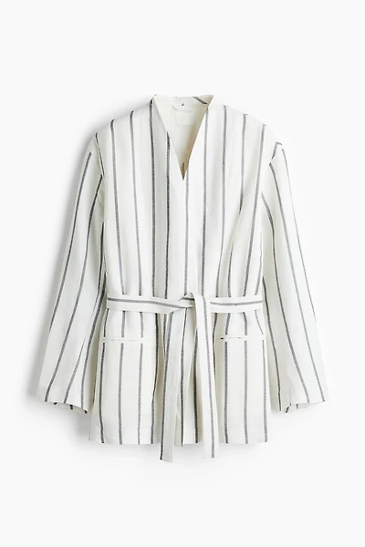 Linen-Blend Jacket