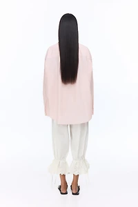 Bib-Front Poplin Shirt