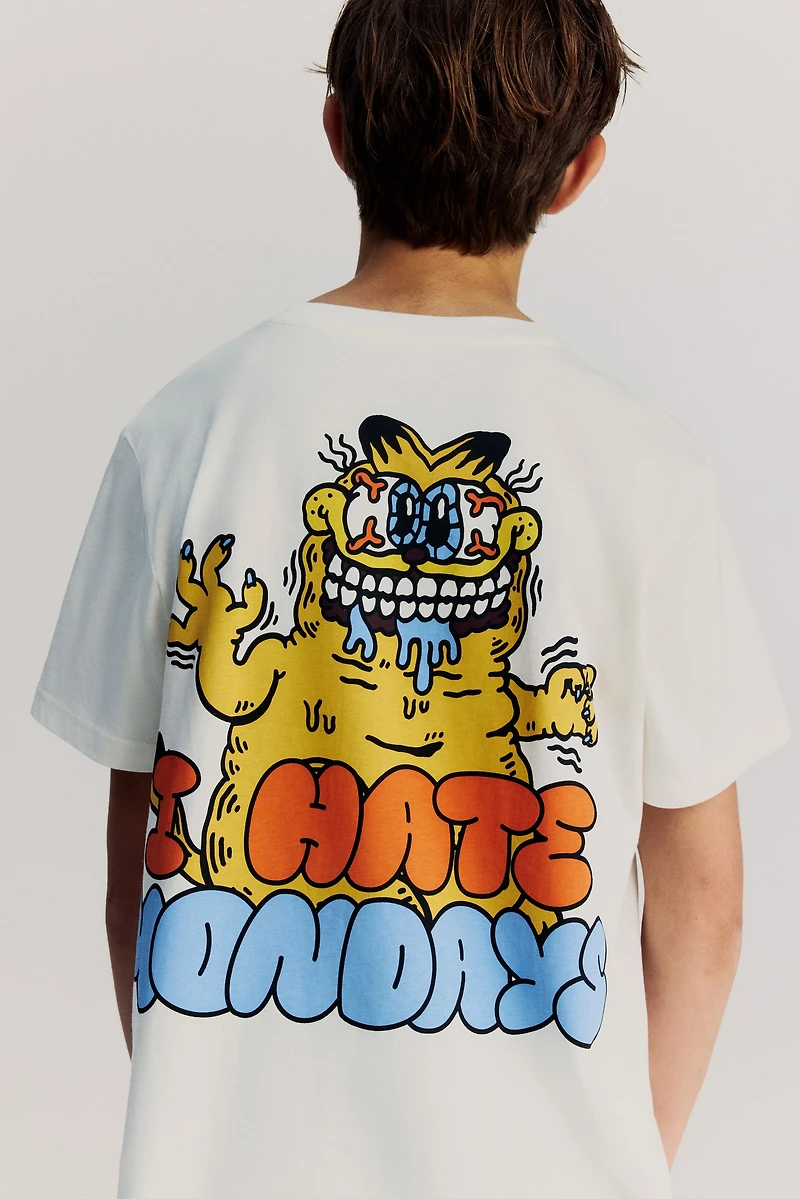 T-shirt en coton avec motif imprimé