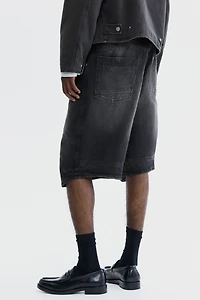 Super-Baggy Denim Shorts