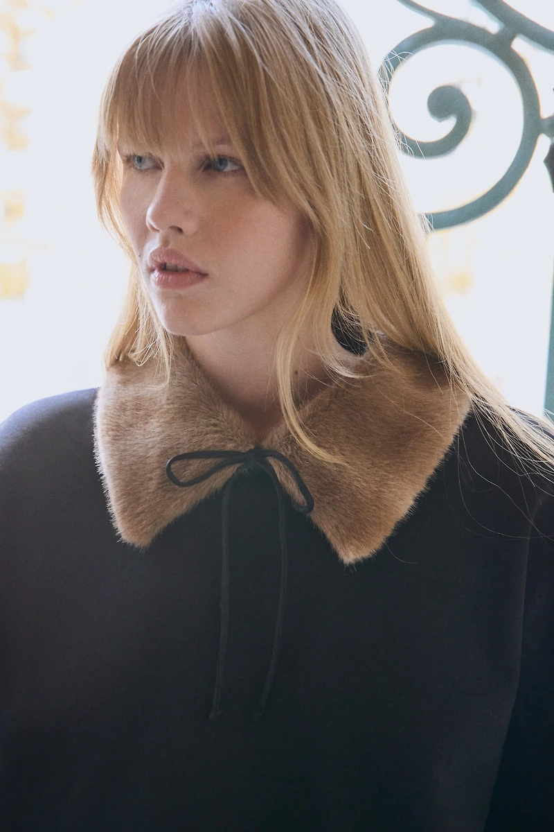 Sweatshirt with Collar