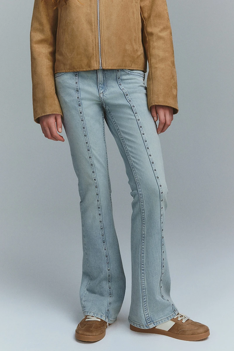 Embellished Flared Jeans