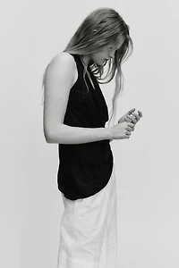 Asymmetric Halterneck Top