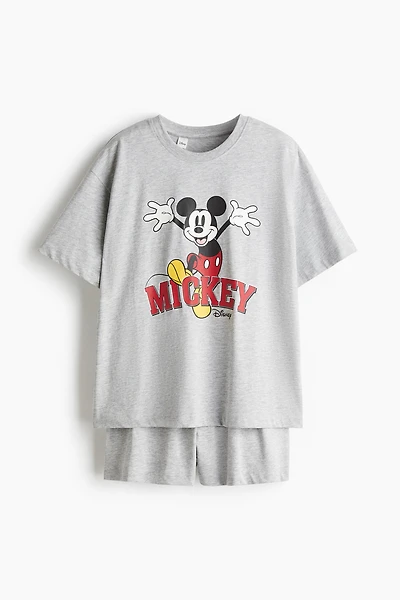 Printed Jersey Pajamas