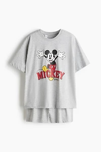 Printed Jersey Pajamas