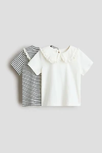 2-Pack Cotton Tops with Collar