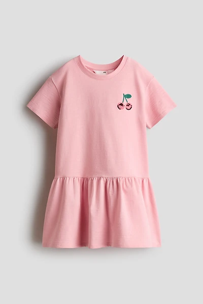 Motif-Detail T-Shirt Dress