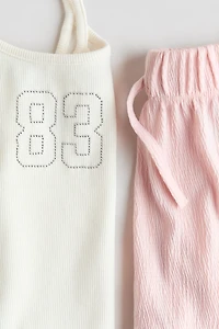 2-Piece Top and Shorts Set