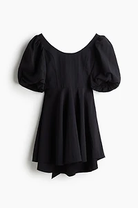 Balloon-Sleeved Dress