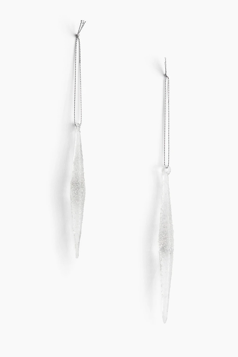 2-Pack Icicle Christmas Decorations