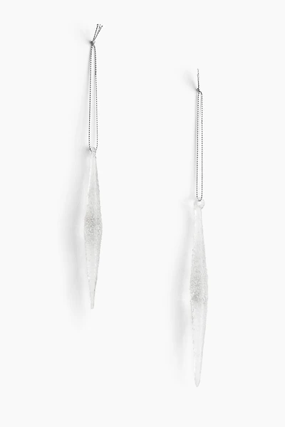 2-Pack Icicle Christmas Decorations