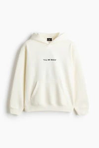 Loose-Fit Printed Hoodie