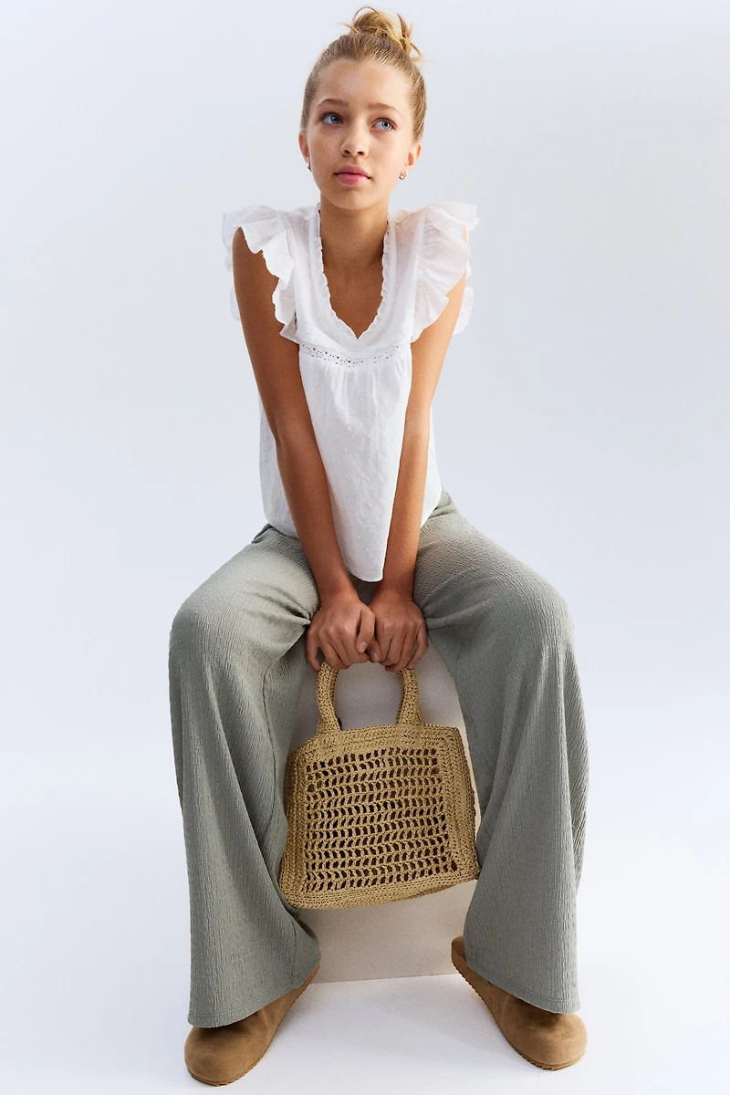 Textured Jersey Pants