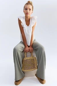 Textured Jersey Pants