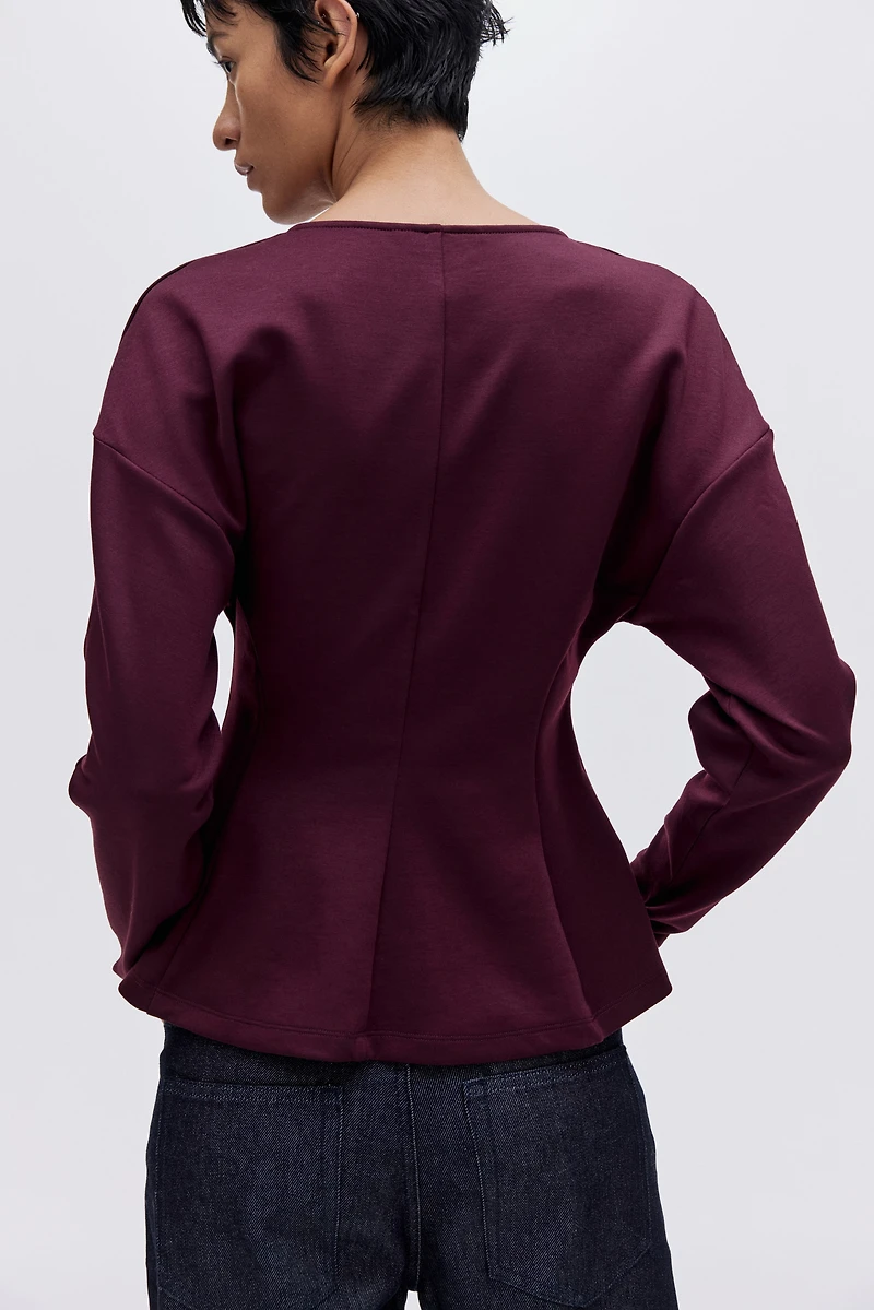 Defined-Waist Scuba Top