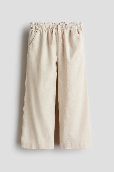 Pantalon en lin mélangé