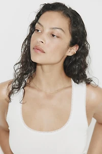 Lace-Trimmed Tank Top