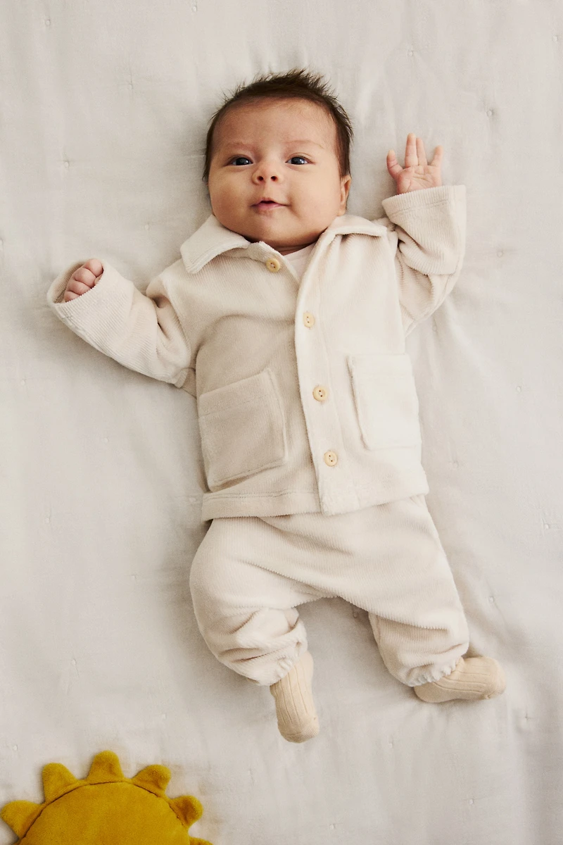 Ensemble 2 pièces en velours côtelé