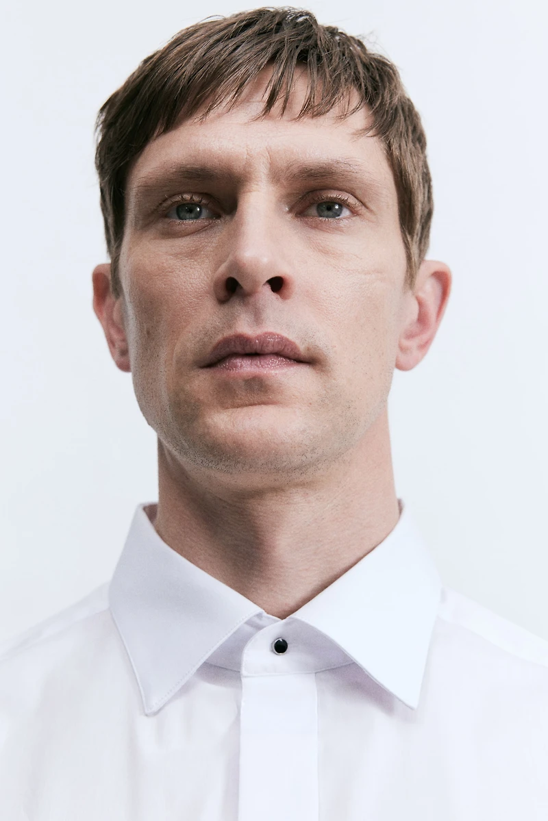 Slim-Fit Tuxedo Shirt