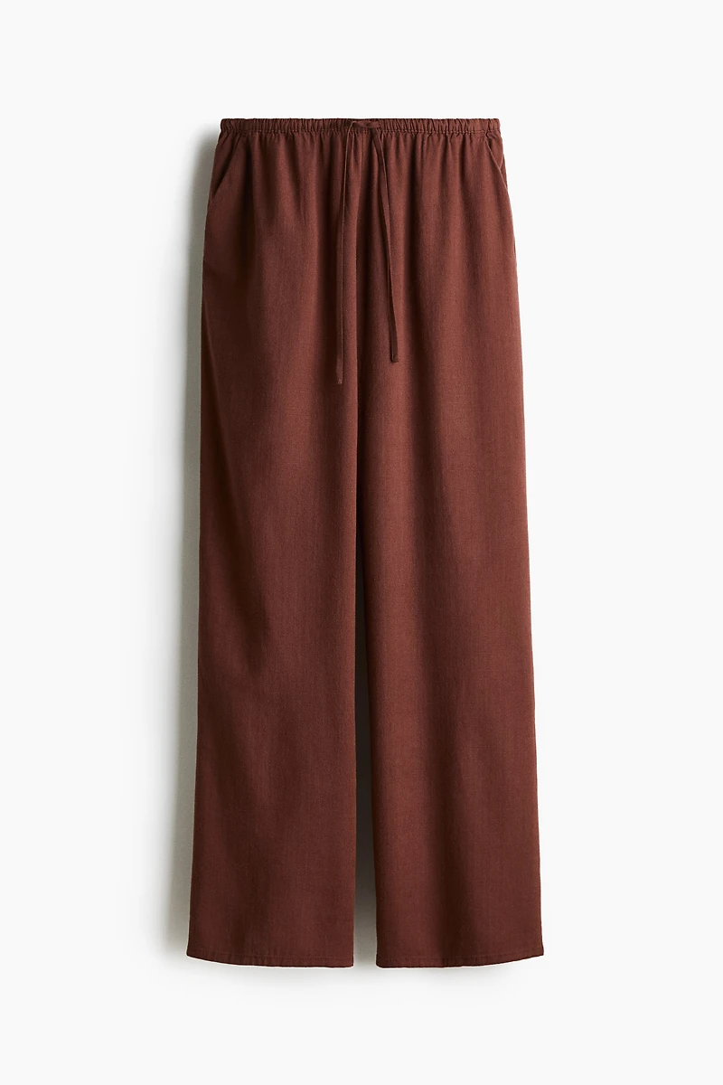 Straight-Leg Drawstring Pants