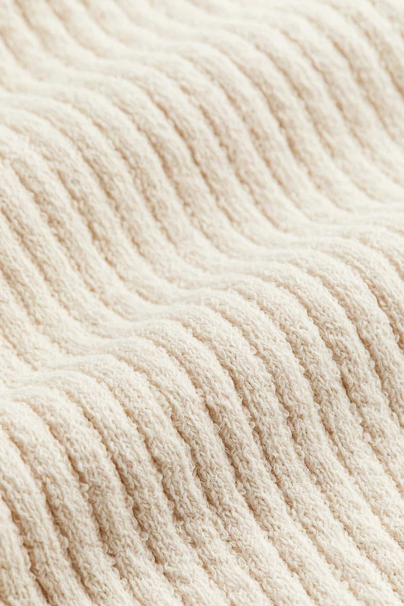 Haut en tricot côtelé