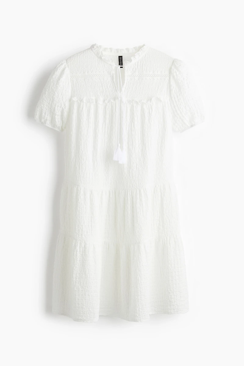 Robe en jersey froissé