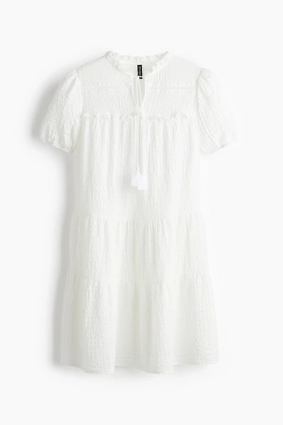Robe en jersey froissé