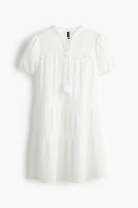 Robe en jersey froissé