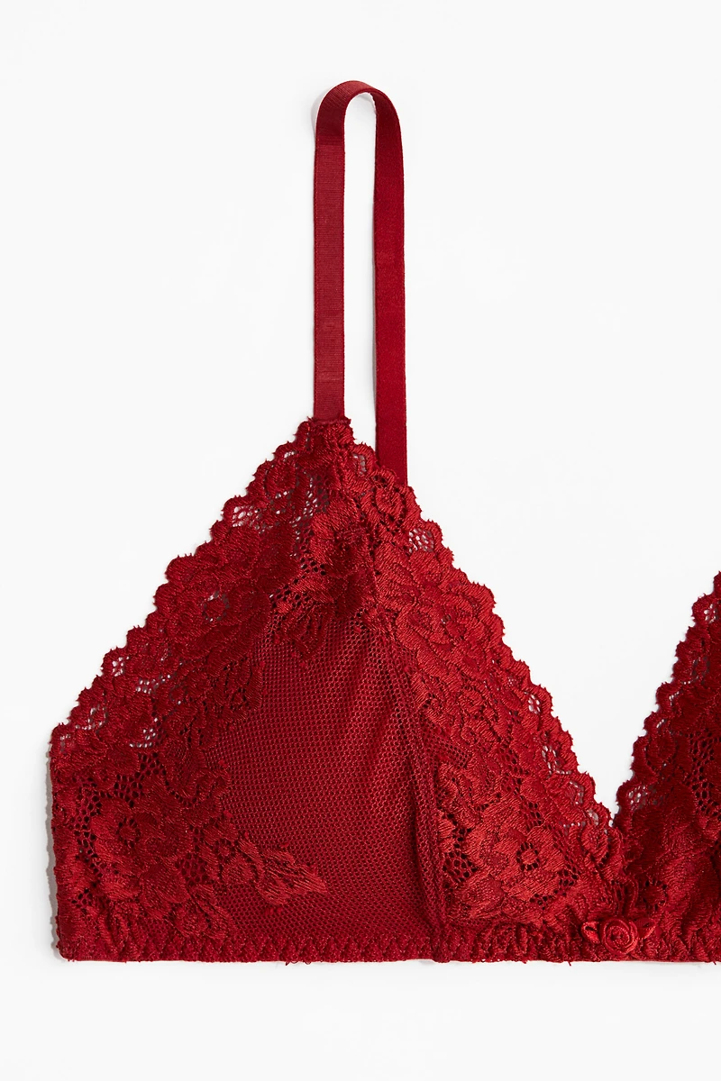 Padded Soft-Cup Lace Bra