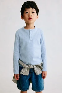Cotton Henley Shirt
