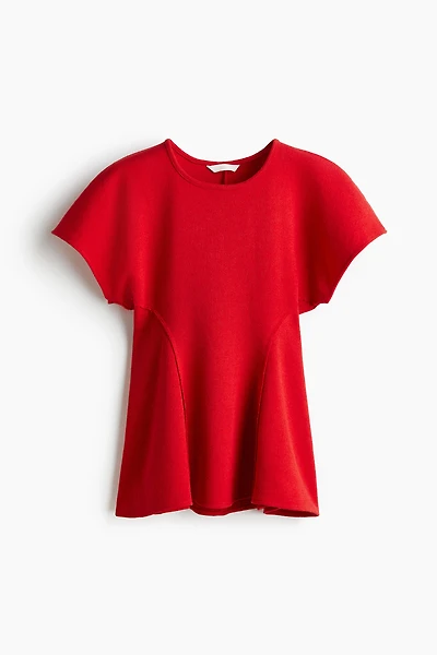 Haut évasé en tricot fin