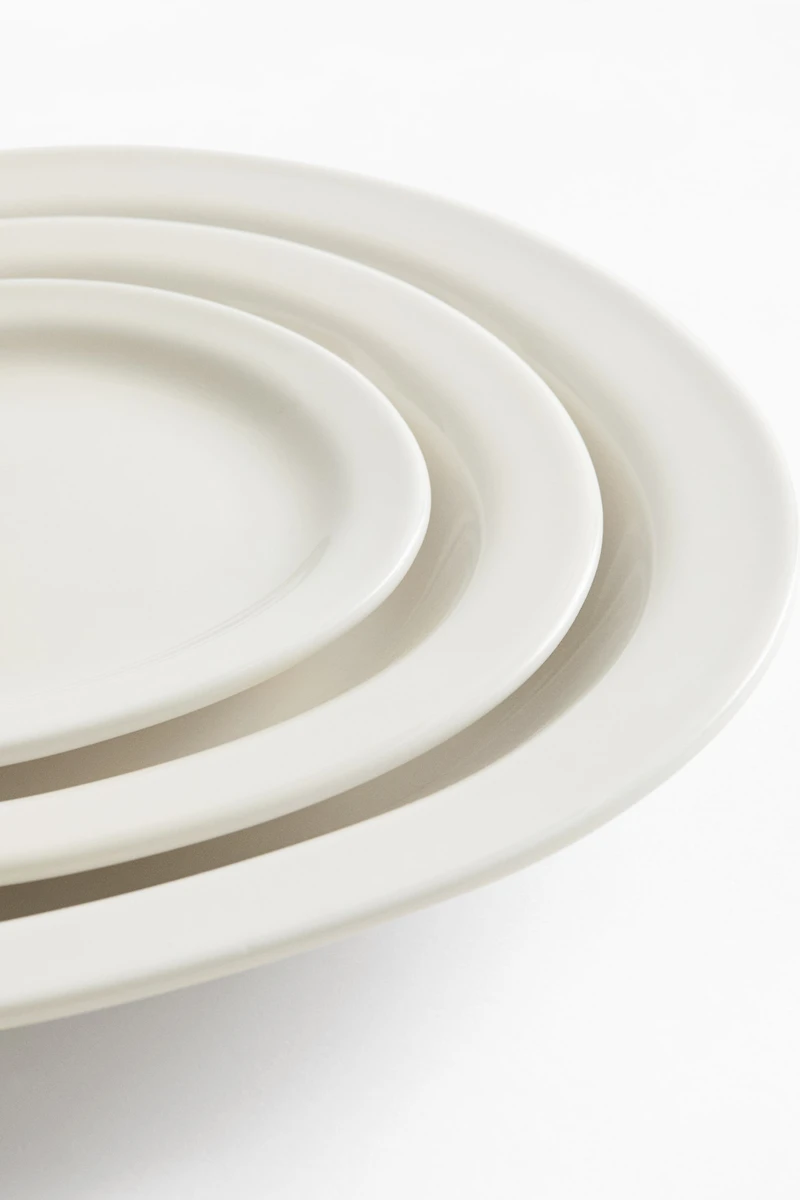 3-Piece Porcelain Serving Plate Set