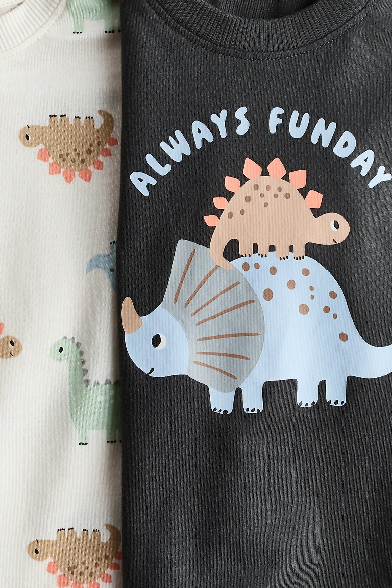 2-Pack Printed Cotton T-Shirts