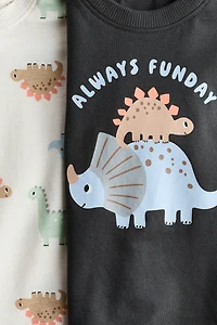 2-Pack Printed Cotton T-Shirts