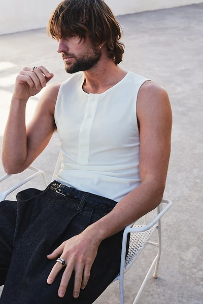 Camisole côtelée près du corps