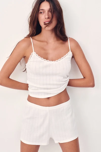 Pyjama en pointelle de coton