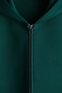 Loose-Fit Scuba Hooded Jacket