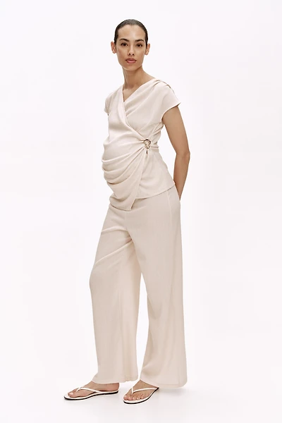 MAMA 2-Piece Crinkled Jersey Set