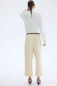 Belted Ankle-Length Pants