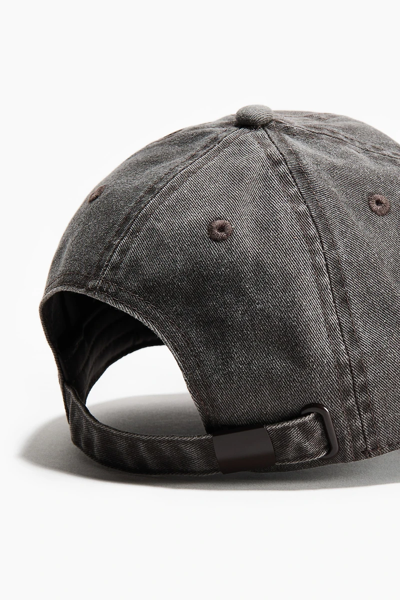 Embroidered-motif Twill Cap