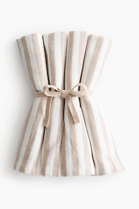 Lot de 4 serviettes table en coton